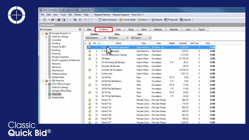 Creating an OST Interactive Bid - On Center Software