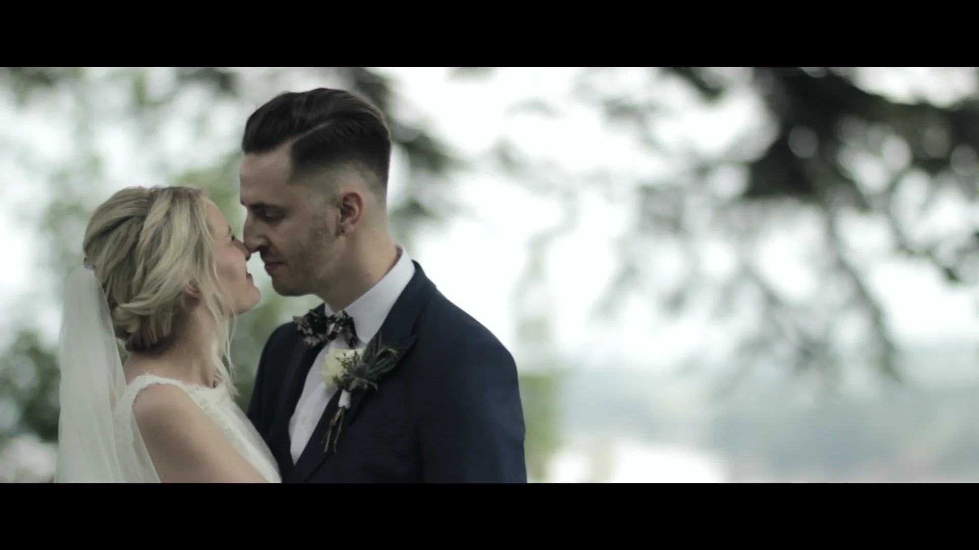Dan & Georgina wedding film still, Awre