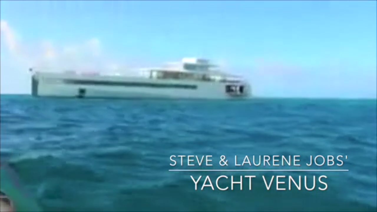 Steve Jobs Yacht Venus At Sea in the Caribbean