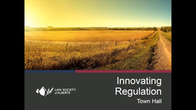 Innovating Regulation Town Hall Webinar: Alberta