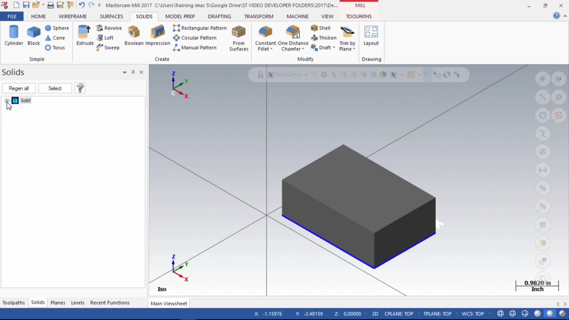 3D Geometry - Solids