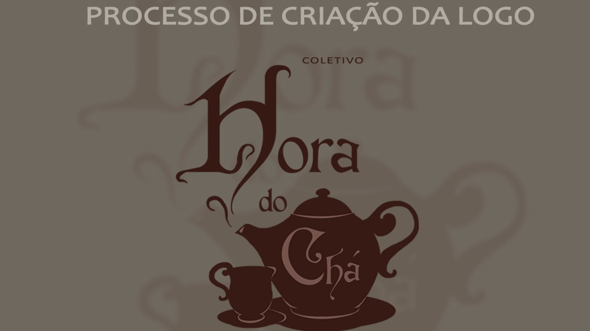 Criação da logo Hora do chá