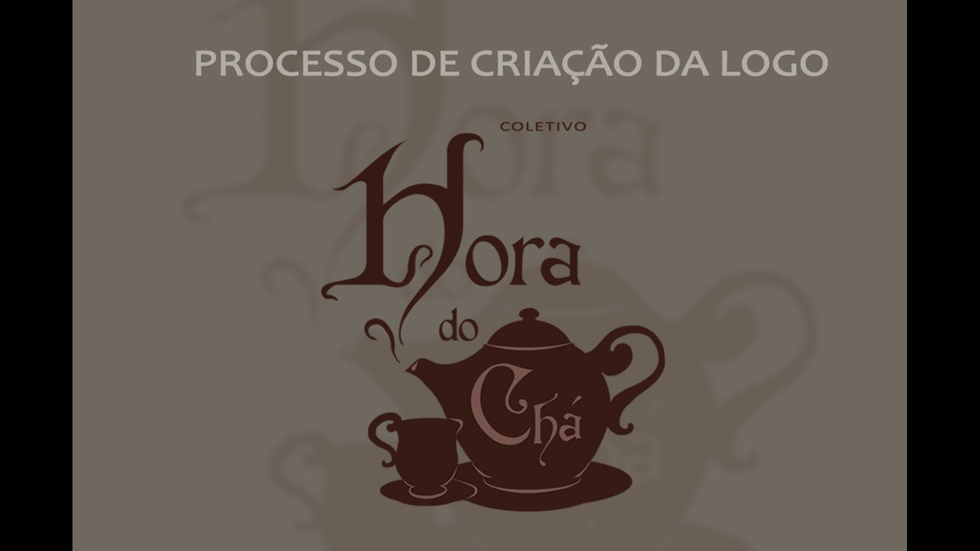 Criação da logo Hora do chá