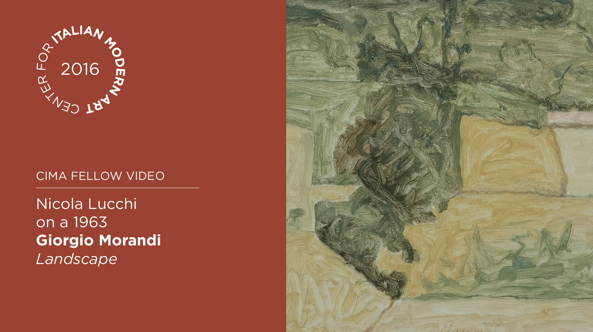 Nicola Lucchi on a 1963 Giorgio Morandi Landscape on Vimeo