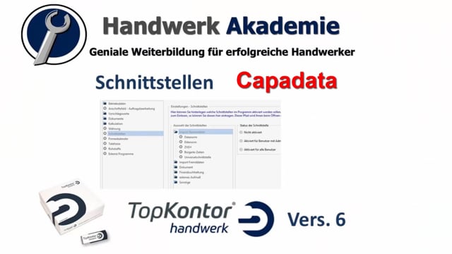 Schnittstelle Capadata Online