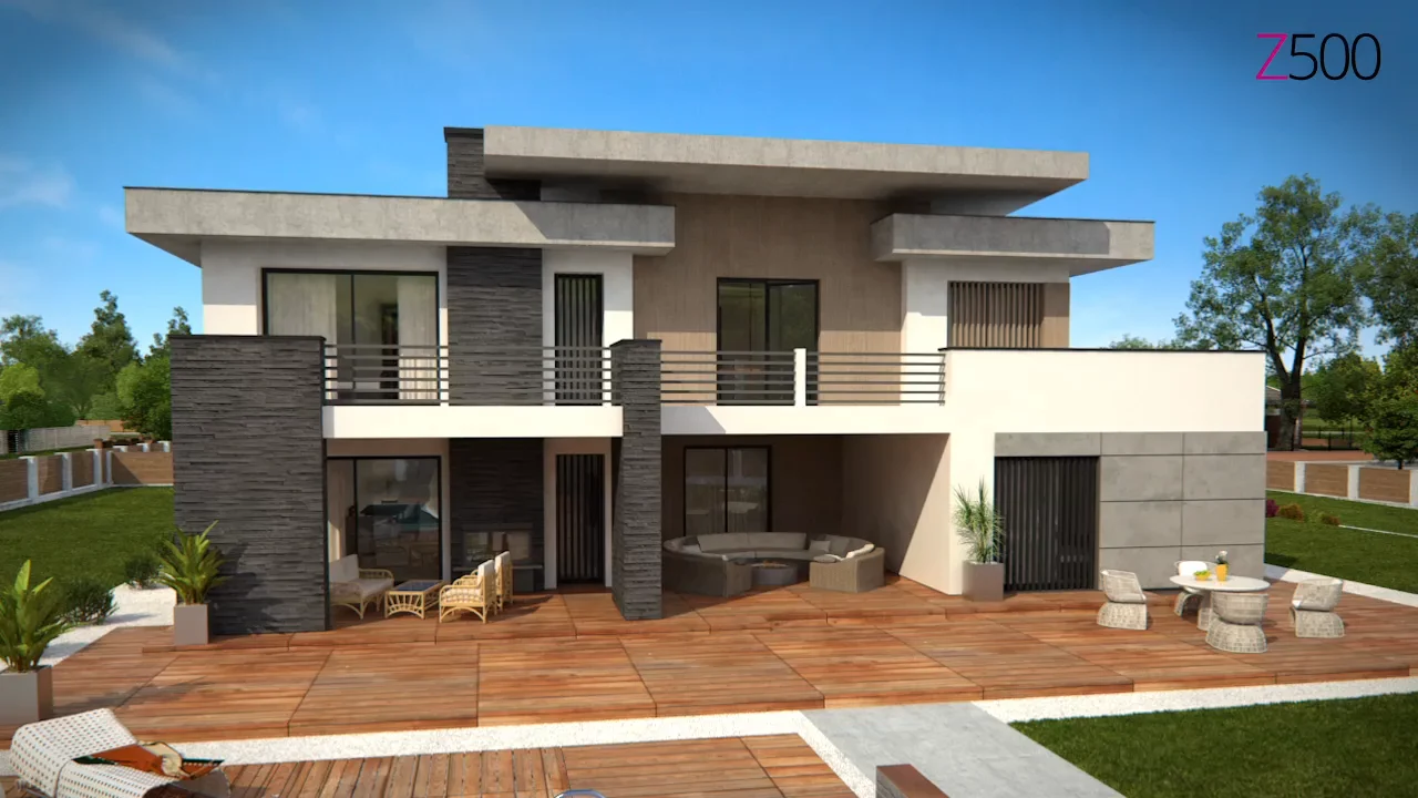 Z500 - Projects of houses and garages, family houses