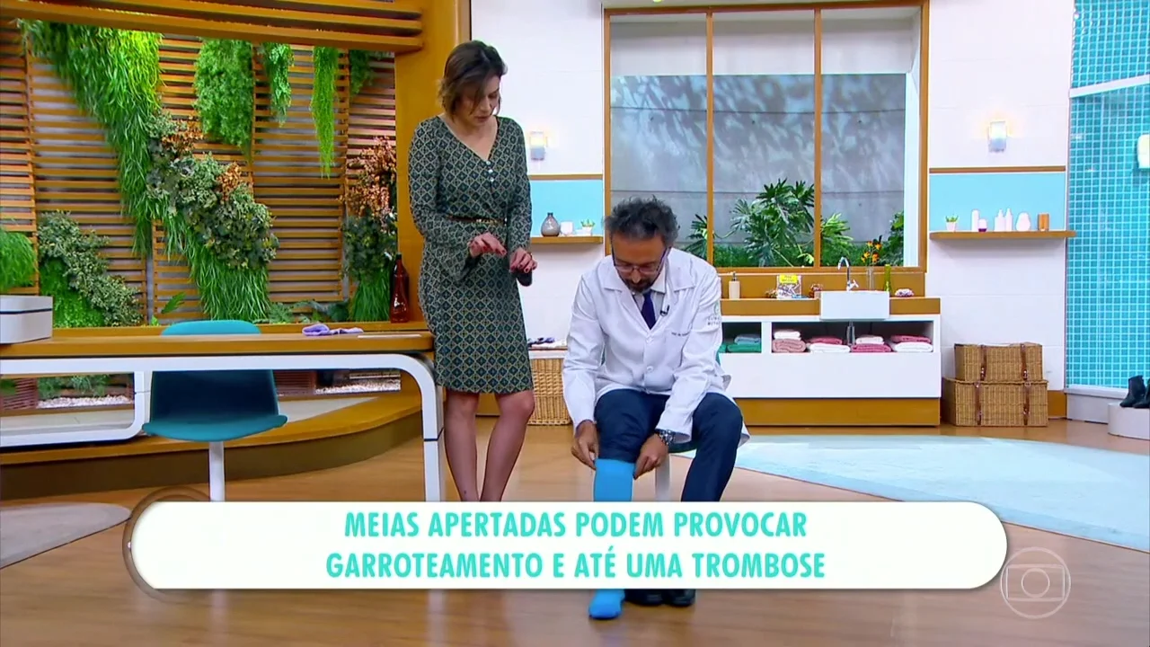 Como vestir sua meia de compressão Bauerfeind - Dr. Kasuo Miyake no  Programa Bem Estar 