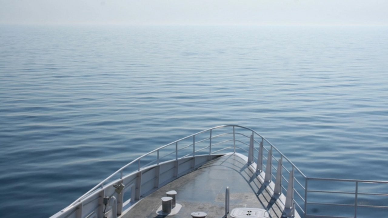Lake Express High Speed Ferry Crossing Lake Michigan Timelapse HD on
