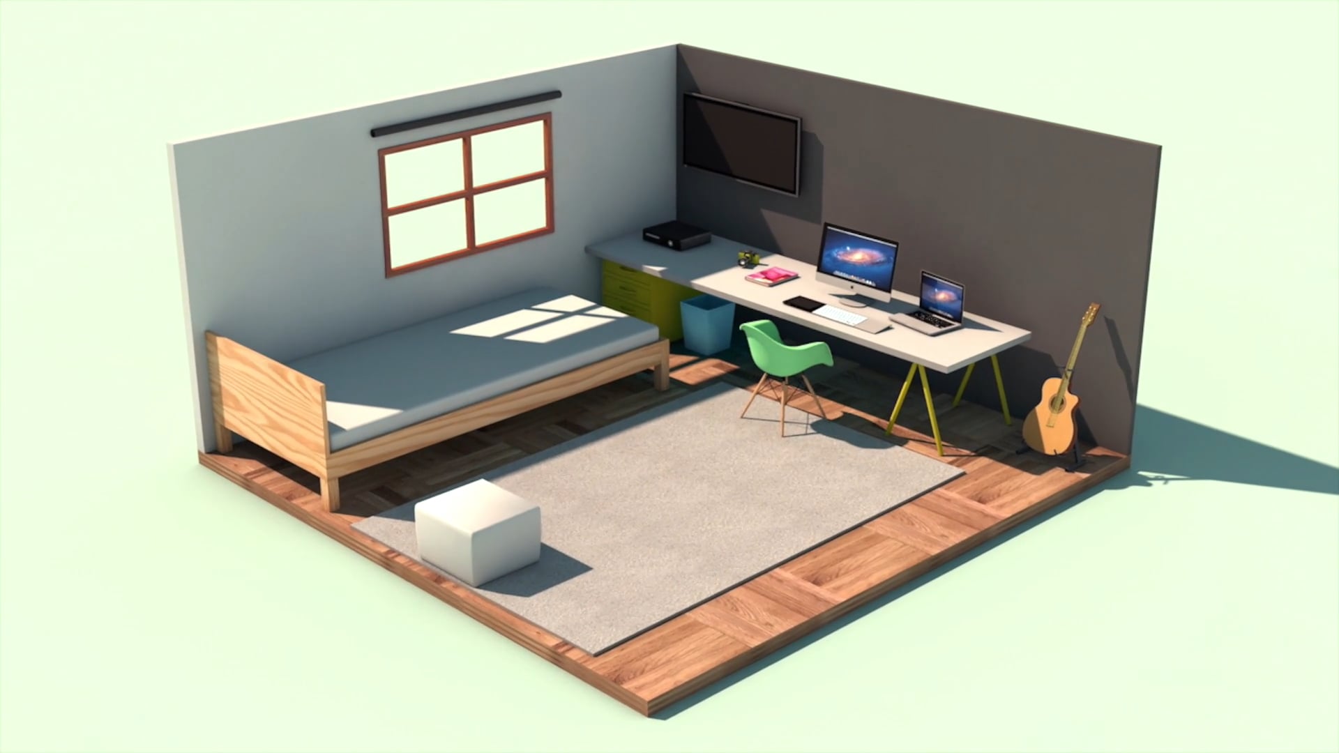 Backrooms 3d model