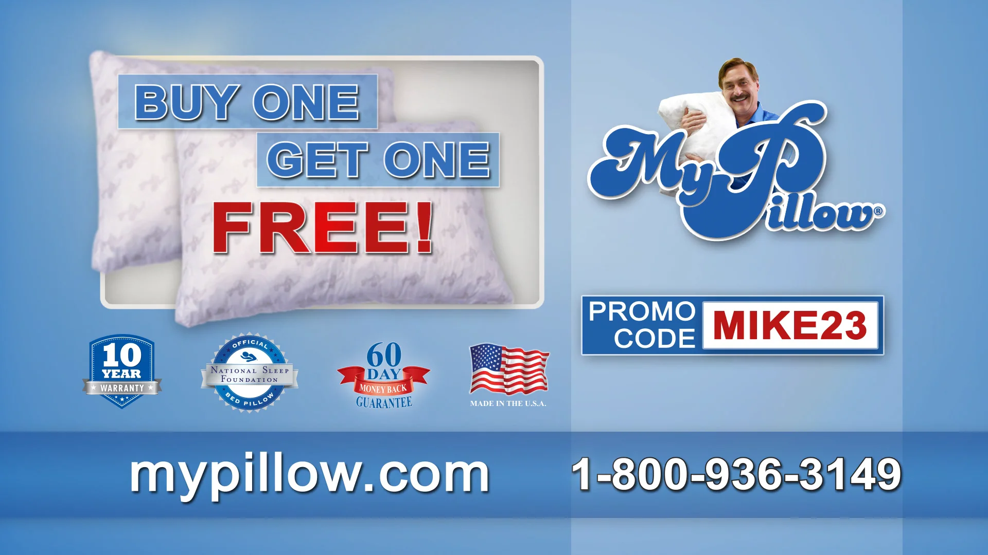 Buy one get one free store my pillow