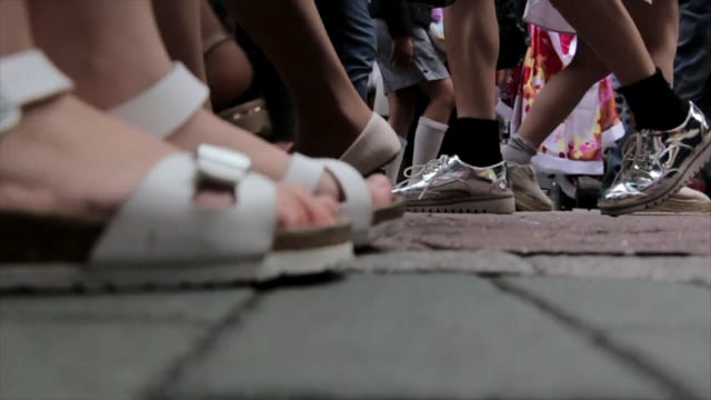 Shoes, Walking, Feet, Legs, Many, Crowd