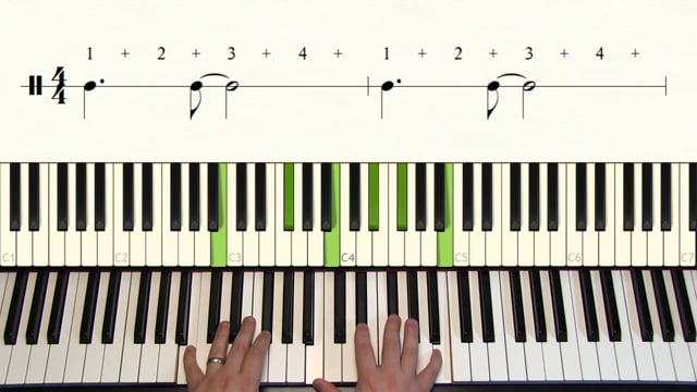 Piano Tutorial 14: Syncopations in 4/4: the tresillo