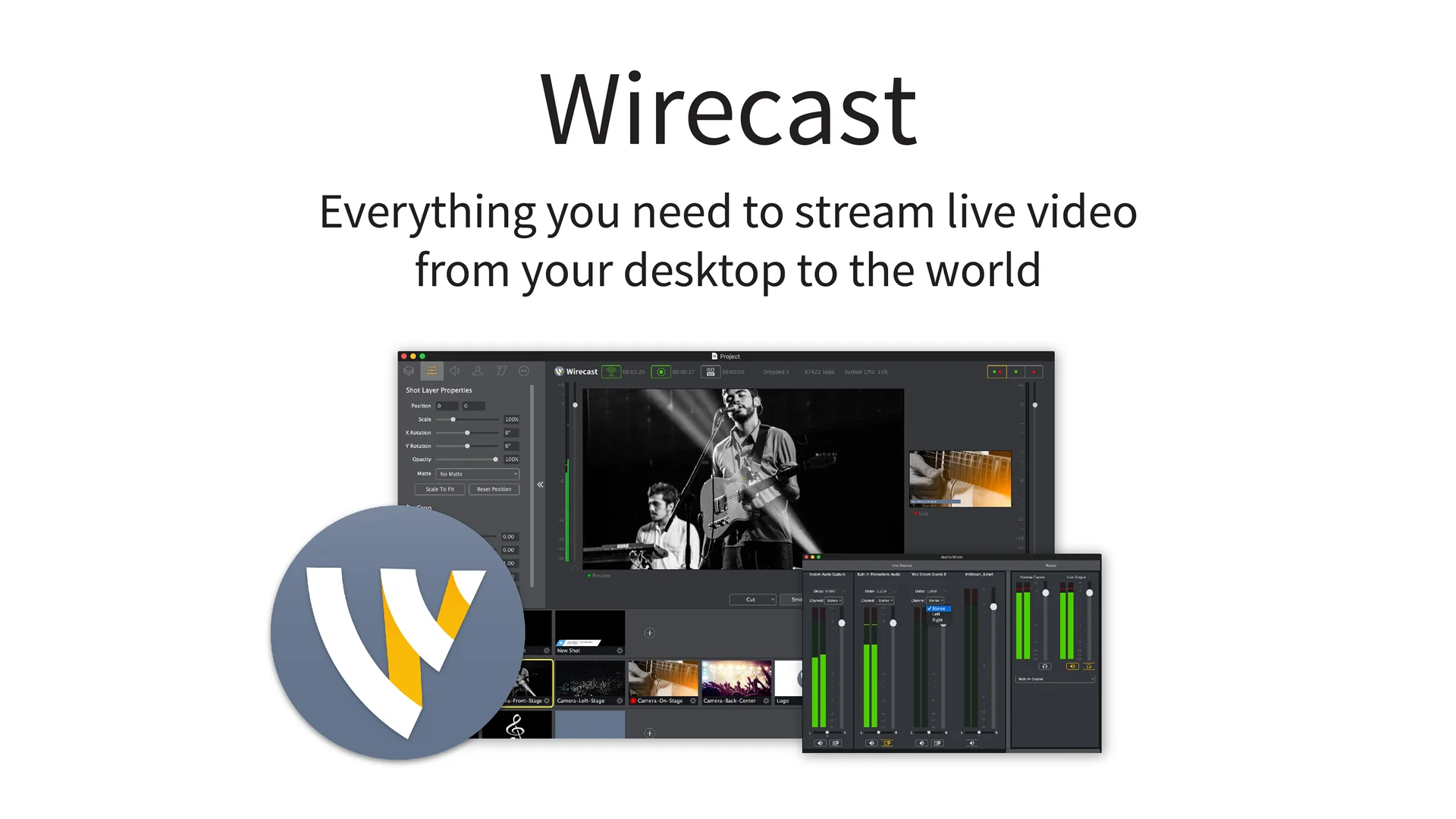 Wirecast. Everything you need to stream live from your desktop to the ...