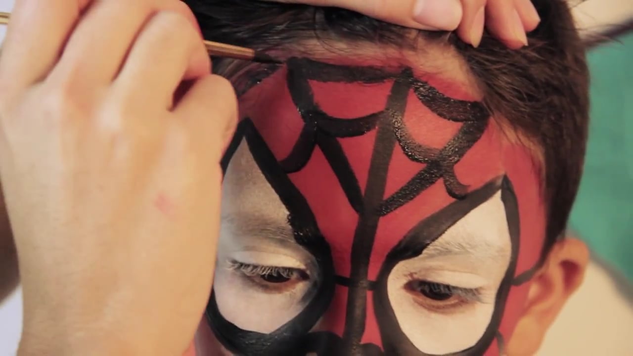 Pintacaritas Spiderman Fácil—Easy Facepainting Spiderman on Vimeo