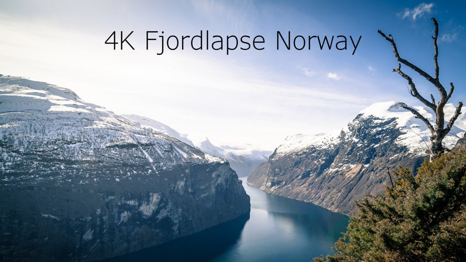 4K Fjordlapse Norwegia