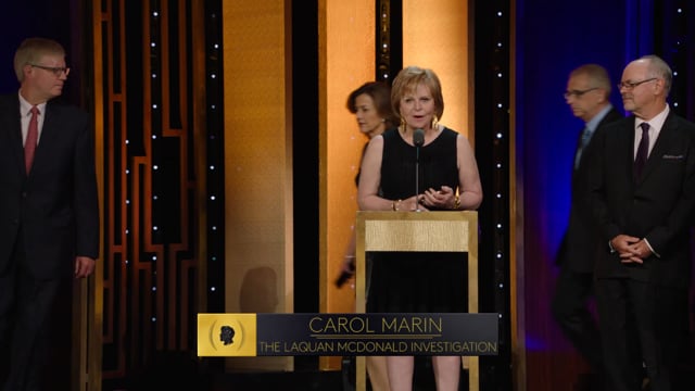 Carol Marin - The Laquan Mcdonald Investigation - 2015 Peabody Award Acceptance Speech