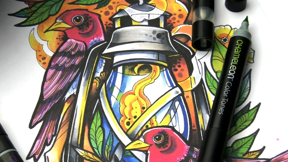 Stylos caméléon - Gradations et mélanges de couleurs à un stylo