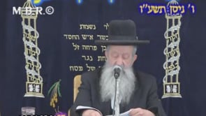 שבת הגדול פרשת טהרות התשעו