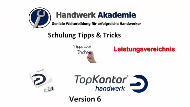 Leistungsverzeichnis