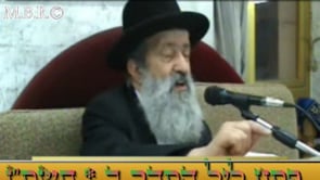 פסח ליל הסדר ב תשסז