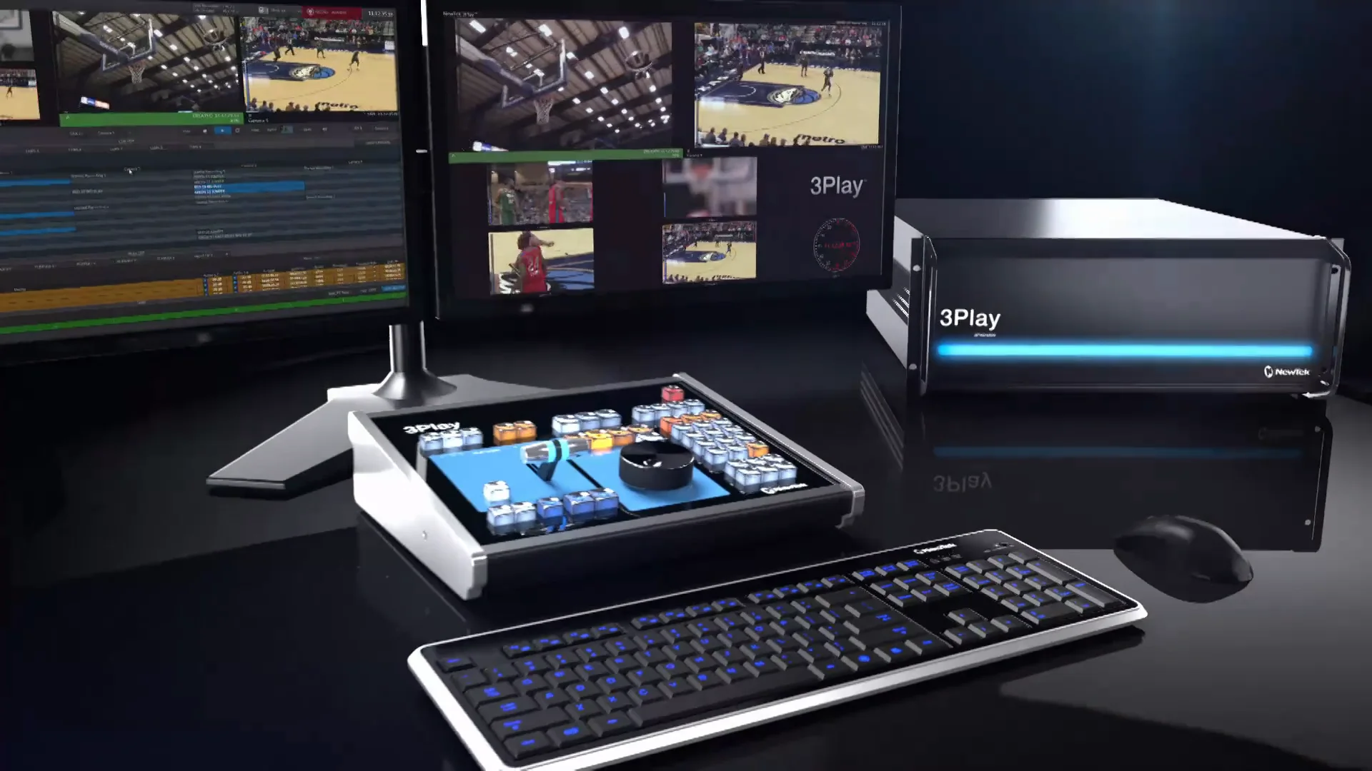 NewTek 3Play 440 HD Replay + FREE Monitors + 14 TB Storage