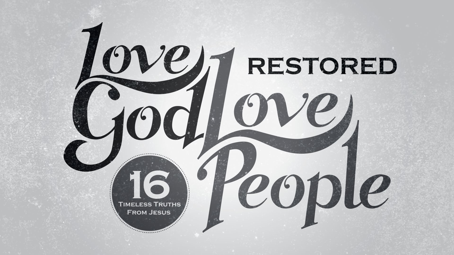 LOVE GOD LOVE PEOPLE 