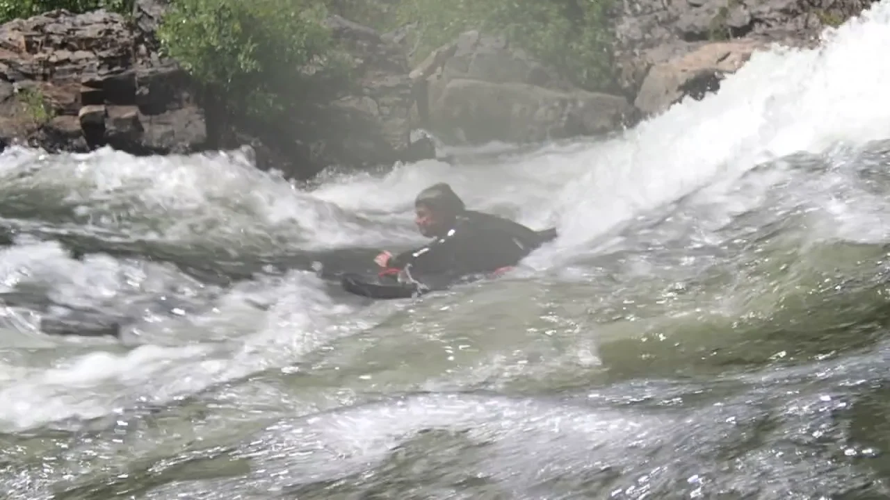 carlson riverboarding peter backwards at first threat on Vimeo