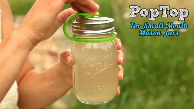 EcoJarz - PopTop Sealable Drinking Jar Lid - Wide Mouth