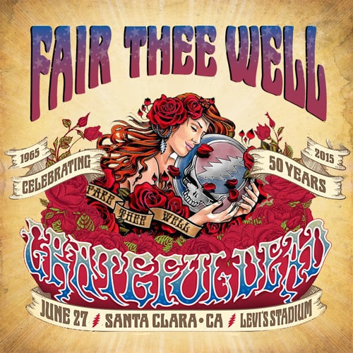 Grateful Dead Tシャツ 2015 Levi's Stadium Grateful Dead T Shirt 50 Years Tour 2015 Levis Stadium Rock