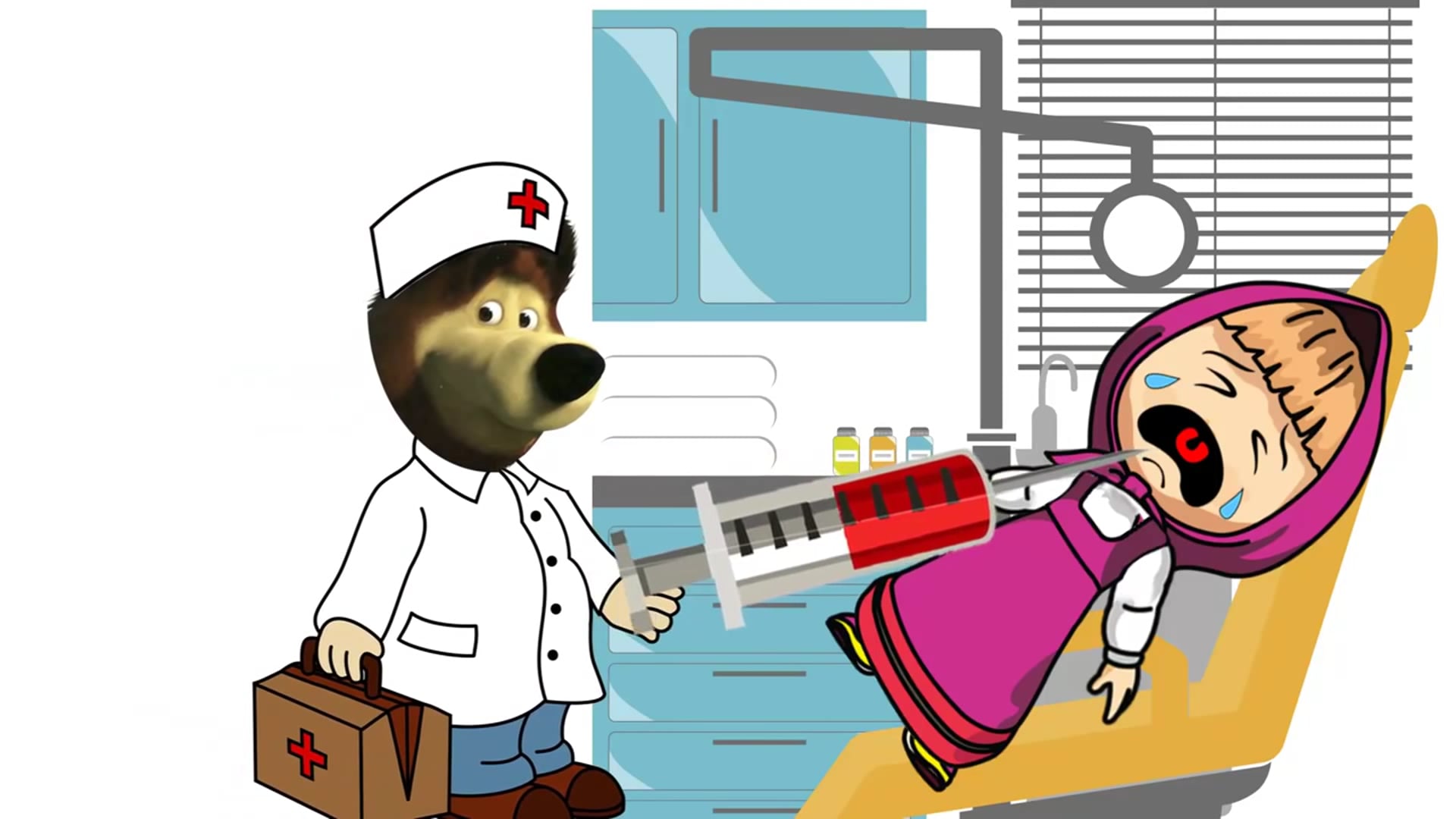 #Masha And The Bear #Cry #Dentist #Finger Family - Masha And The Bear  Nursery Rhymes