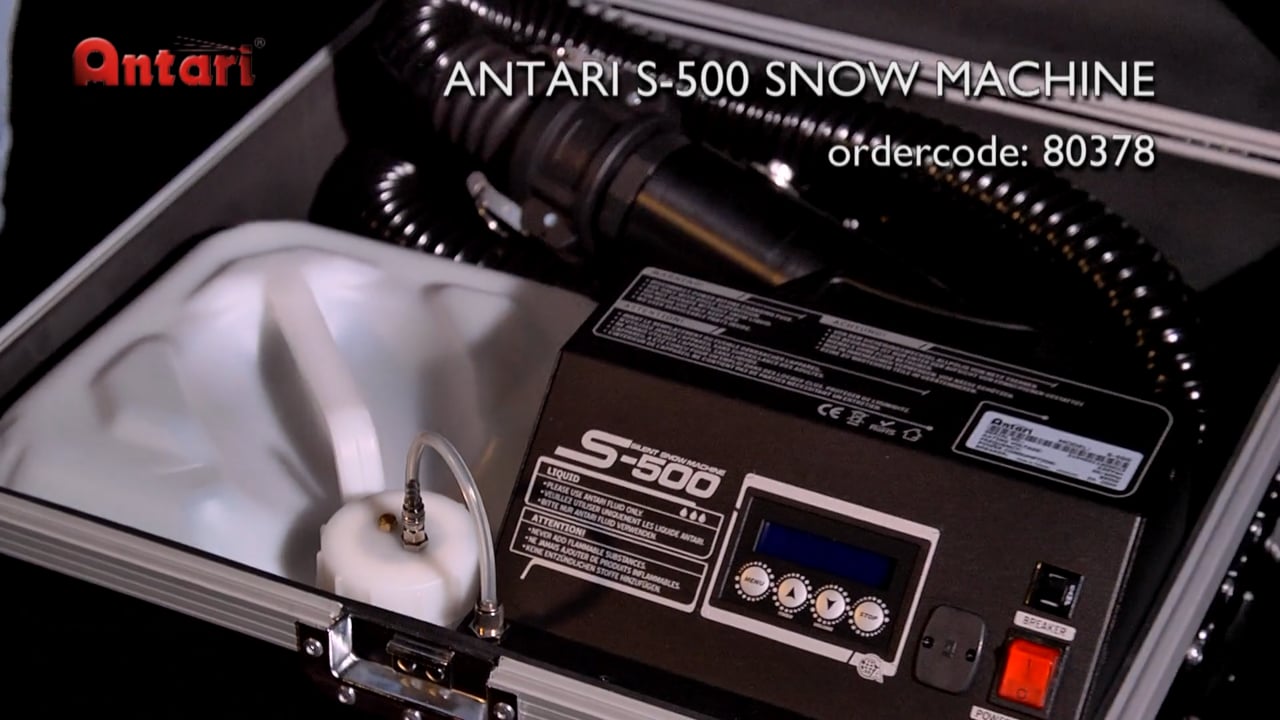 Antari S-500 Snowmachine. Ordercode: 80378.