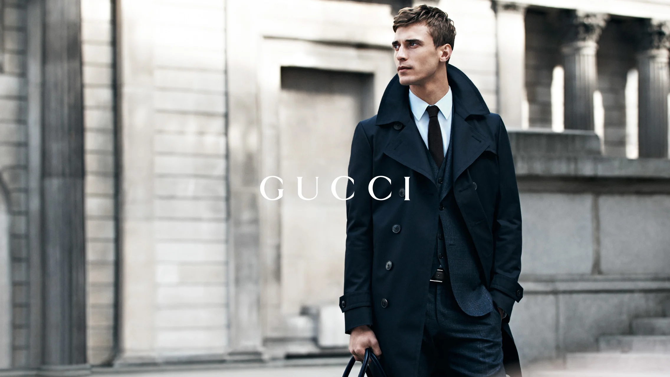 Gucci long shop coat men