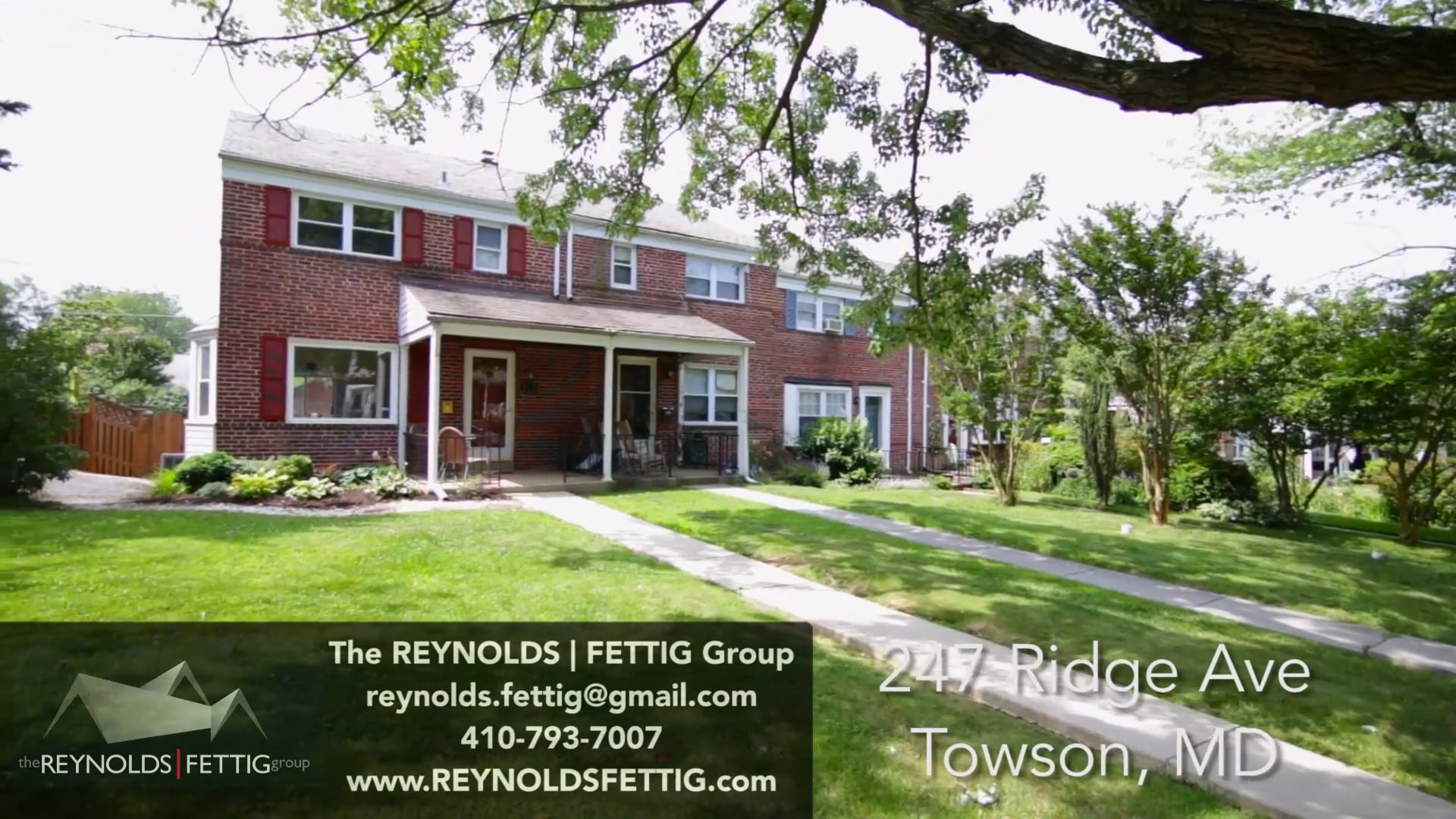 247 Ridge Ave, Towson, MD on Vimeo