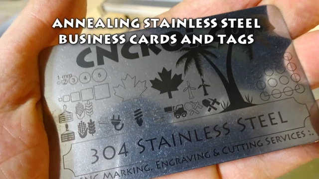 Stainless Steel Business Cards