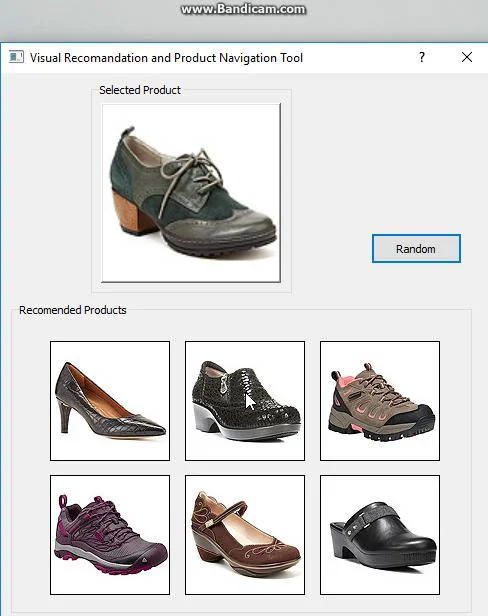 Visual Recommendation and Product Navigation Tool on Vimeo