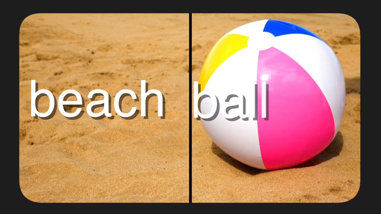 beach ball: compound word