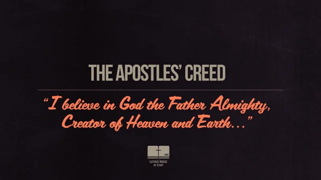 The Apostles' Creed I believe in God the Father Almighty, - ppt download