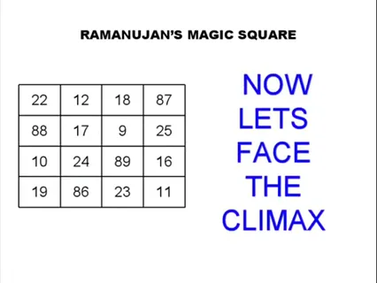 ramanujan magic square