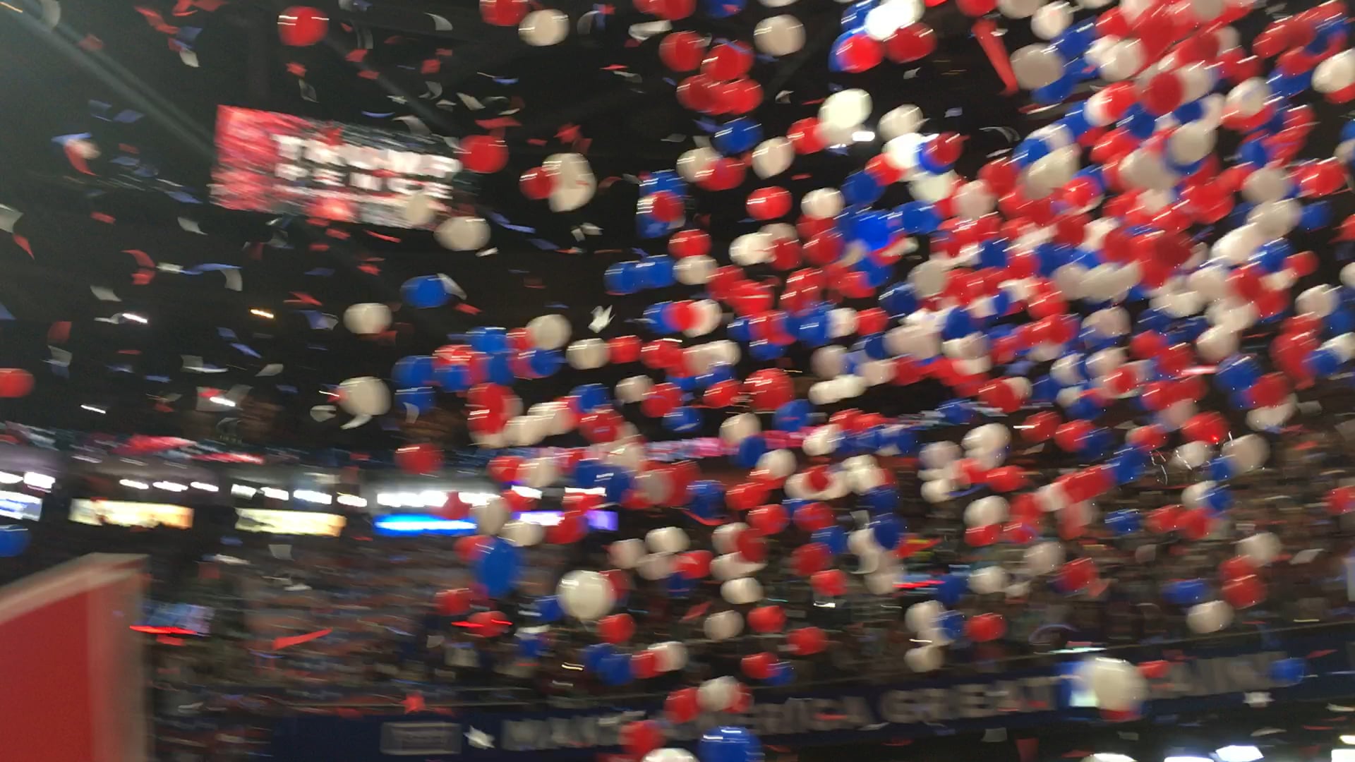 Balloon drop from the Republican National Convention Video 1