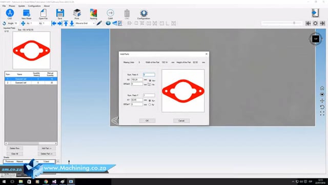 Machining Video: Fabricam Manual Nesting and Machine CAM Code Generation