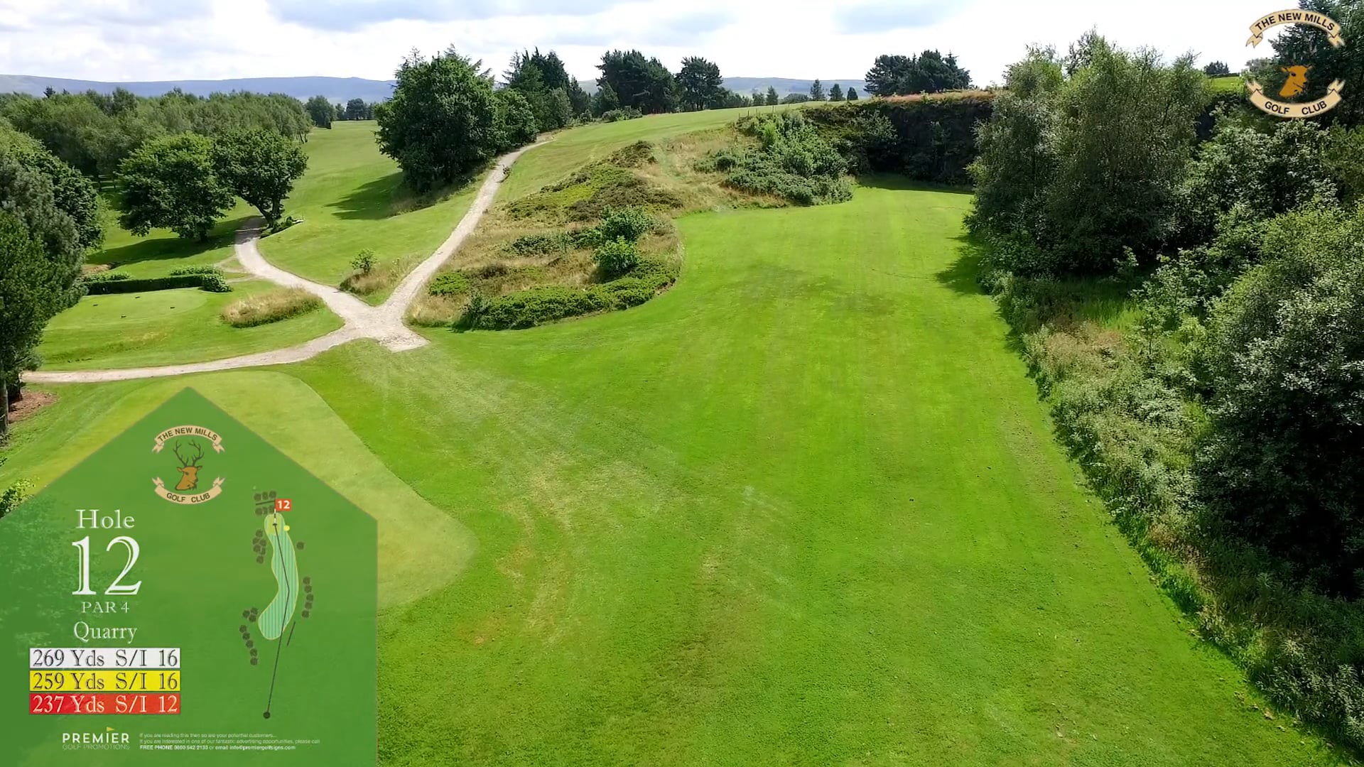 New Mills 18 Hole Golf Course Flyover New Mills Golf Course Hole 12