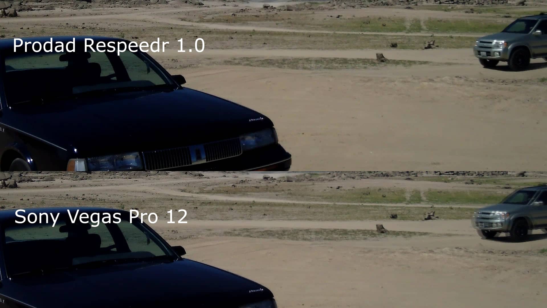 Comparison Prodad Respeedr vs Vegas Pro 12 30 to 24 fps conversion on Vimeo