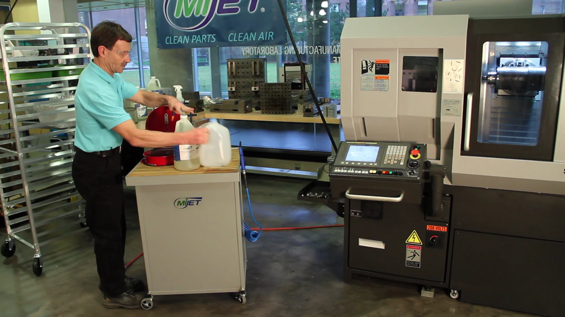 MiJET Workstation 8&quot; Diameter in use.