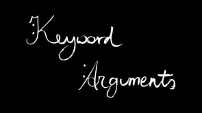 12. Clojure Keyword Arguments