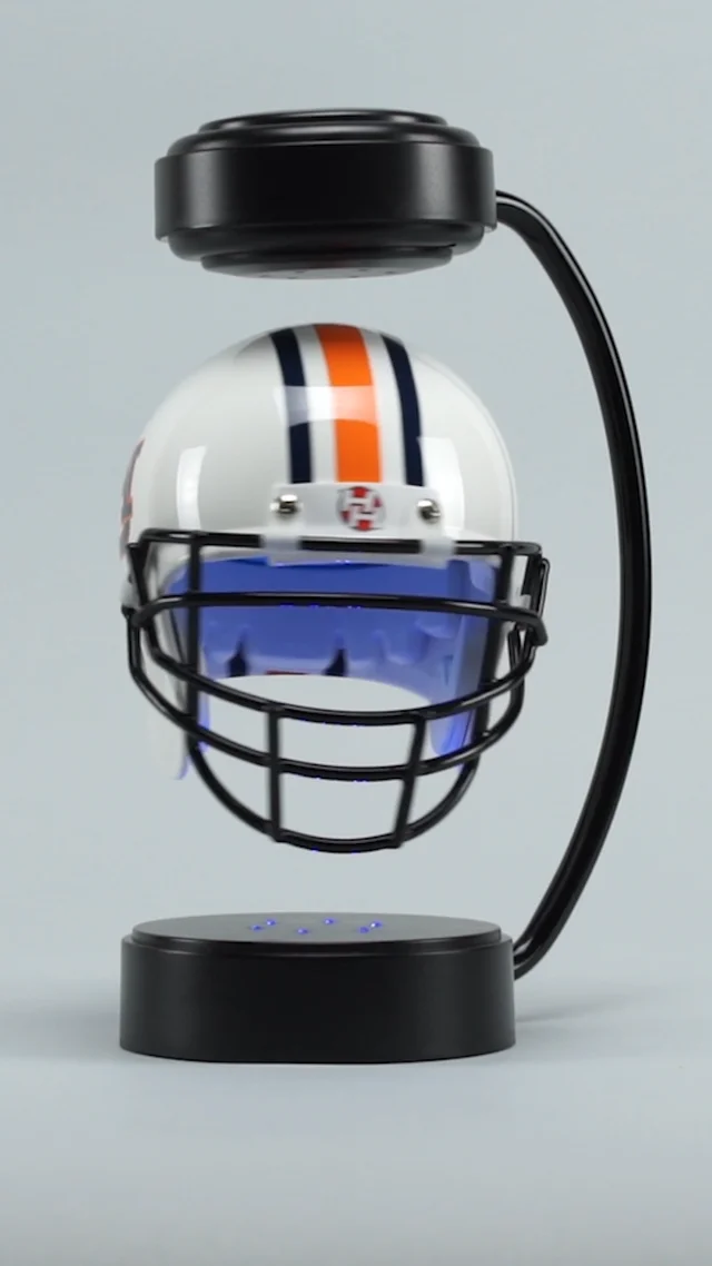 Football Cremation Urn & Boise State University Hover Helmet Décor