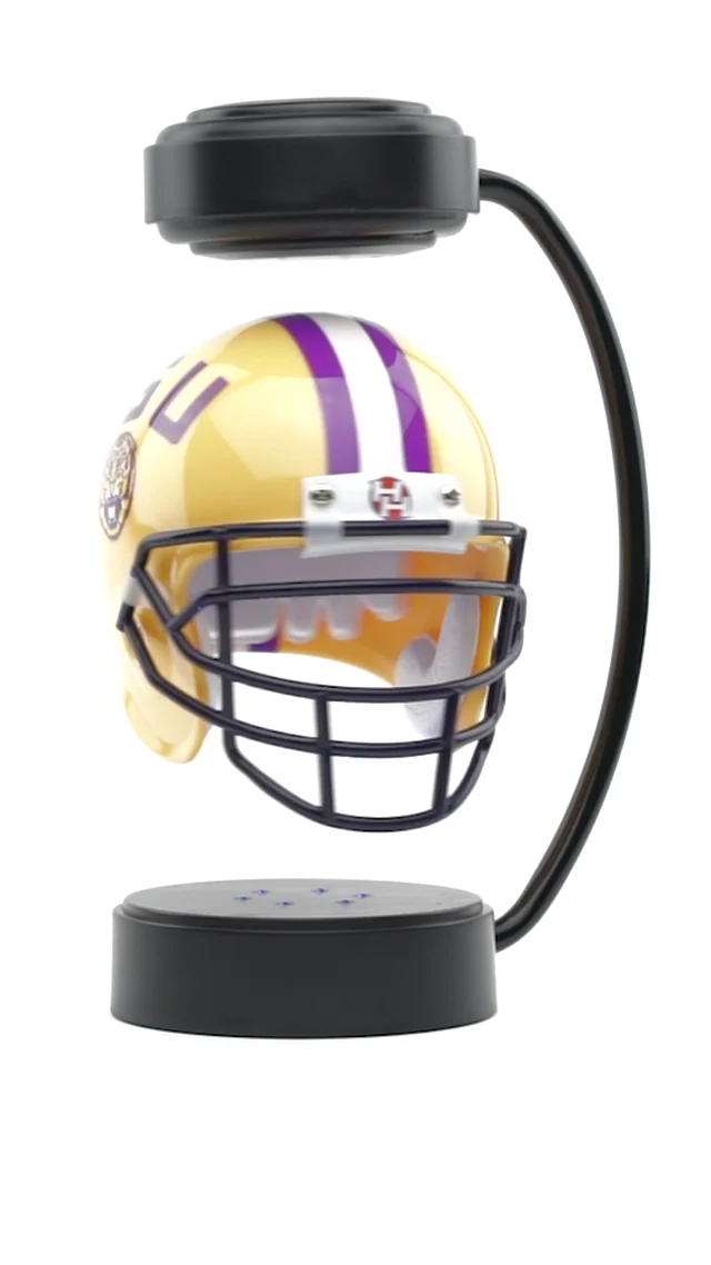 Football Cremation Urn & New Orleans Saints Hover Helmet Décor