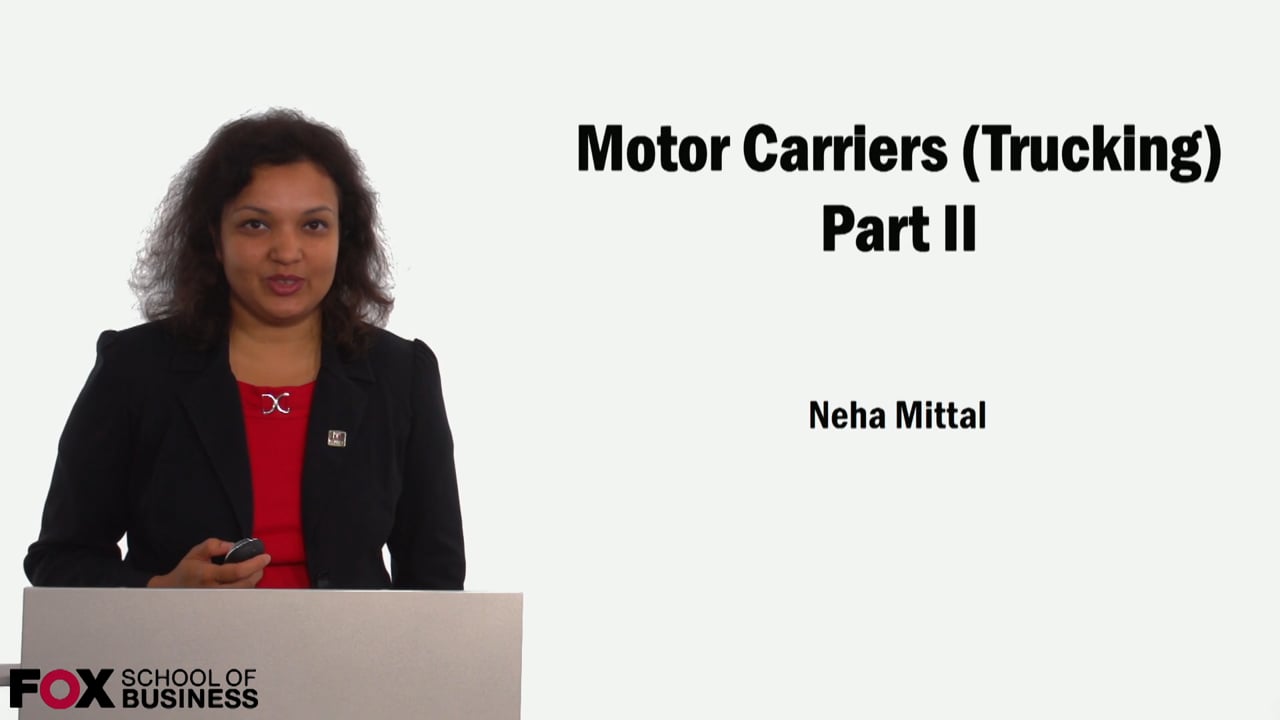 Motor Carriers (Trucking) Part 2