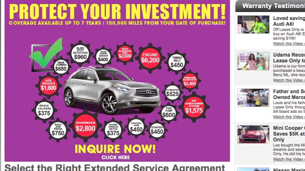 Off Lease Only Extended Service Agreements Palm Beach, FL