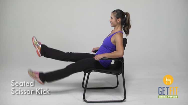 Seated Scissor Kick