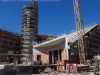 Costruzione della struttura della nuova chiesa in 5 minuti